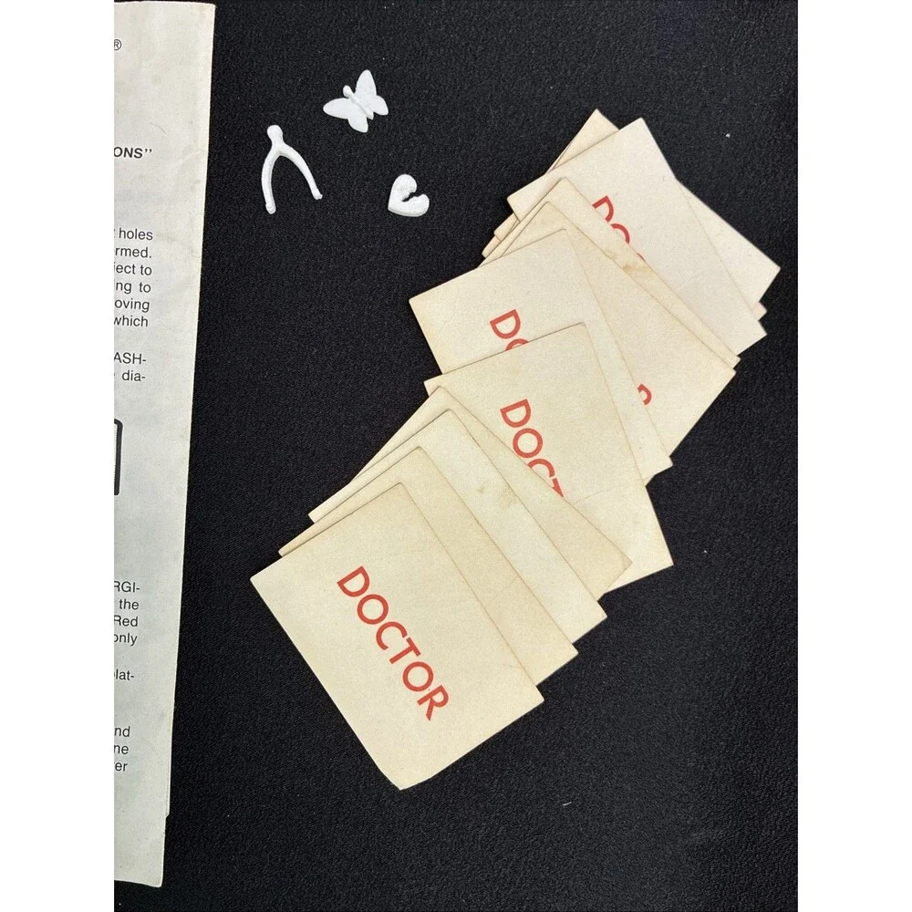 OPERATION Game Vintage 1965 Smoking Doctor Graphic Replacement Parts NOT Working